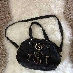 Steve Madden Black Bag w/Gold Accents